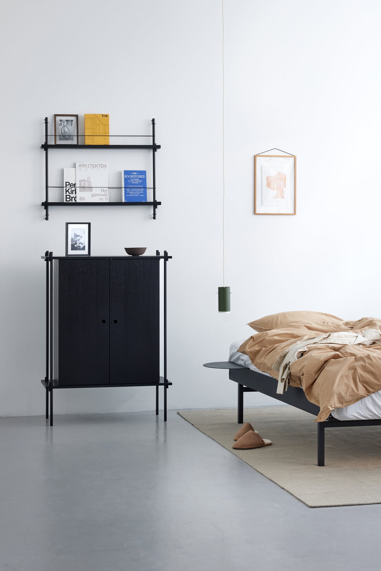 Modular Bed 90-180 cm / Black