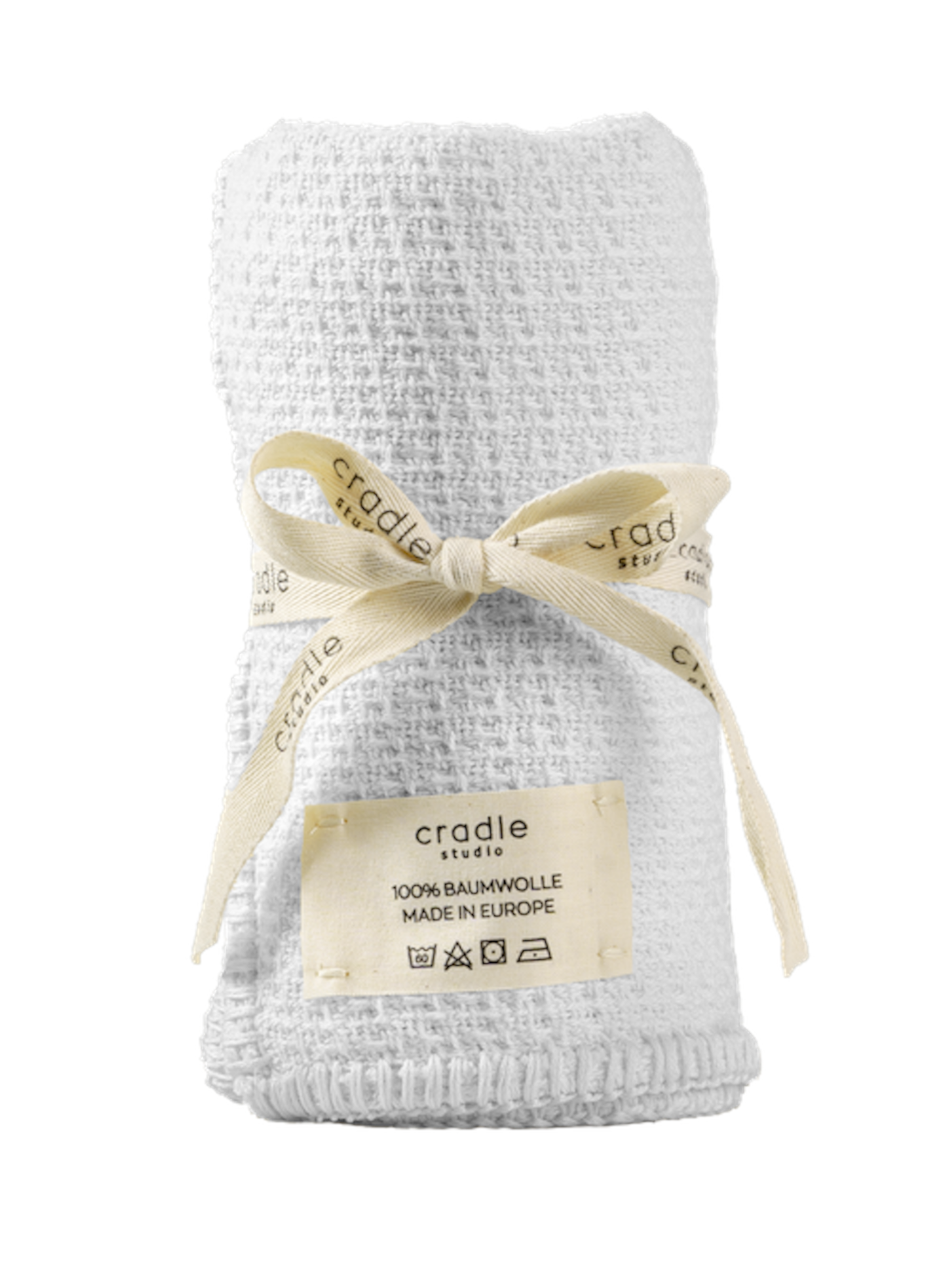 Feinstrick Babydecke / White