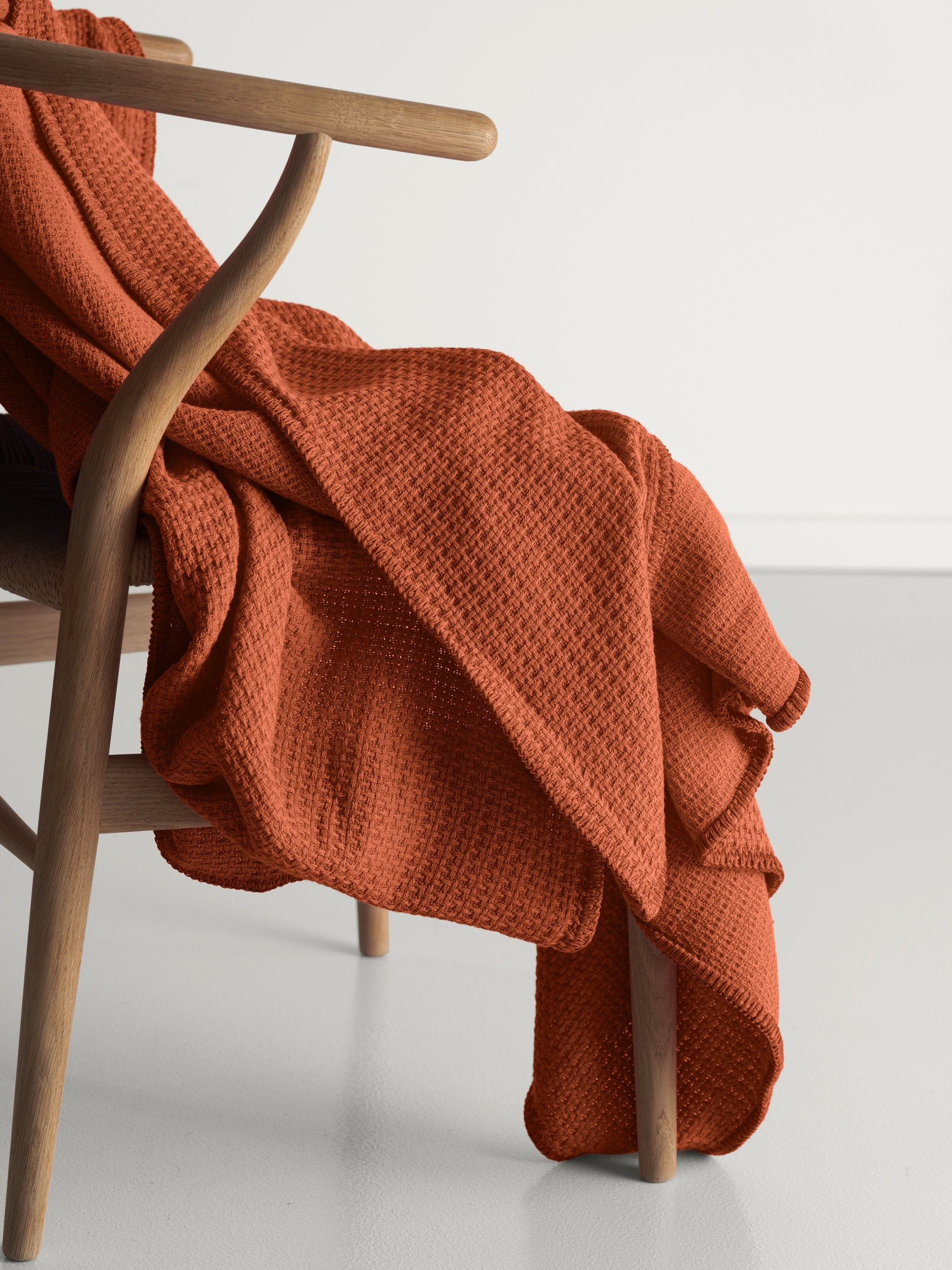 Knit Blanket / Burnt Orange
