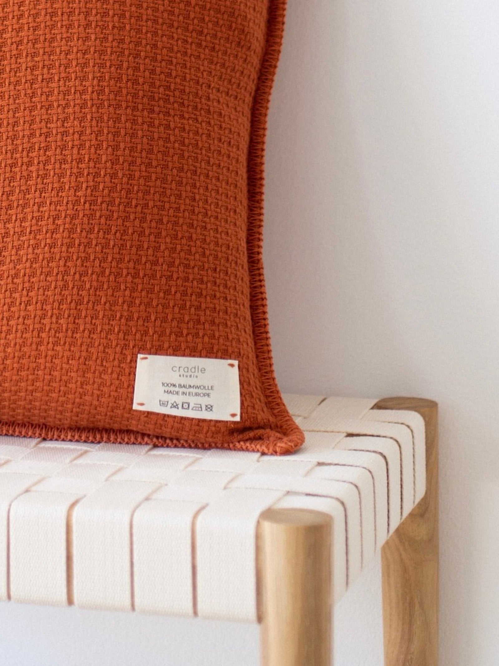 Knit Cushion / Burnt Orange