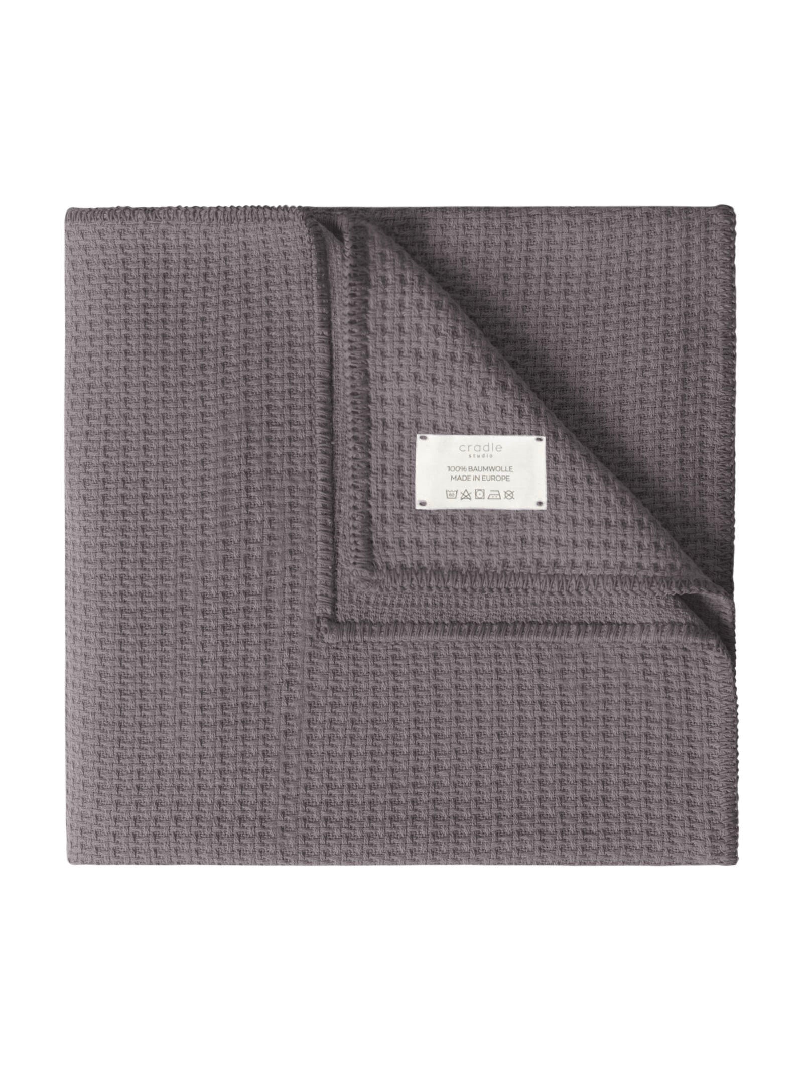 Knit Blanket / Chestnut Grey